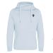 Cross Neck Hoodie - Baby Blue 