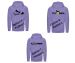 Cross Neck Hoodie - Lavender 