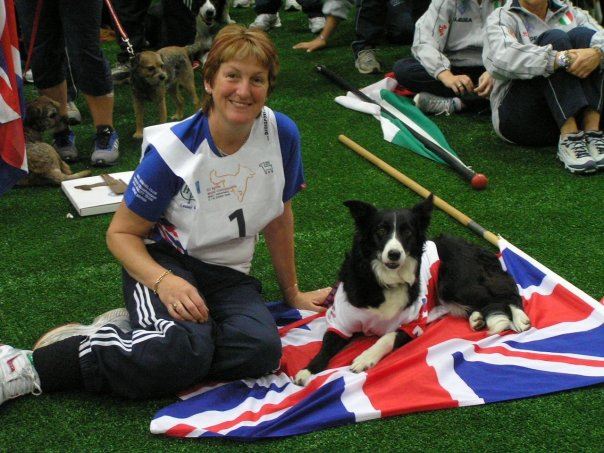 Lesley with her dog